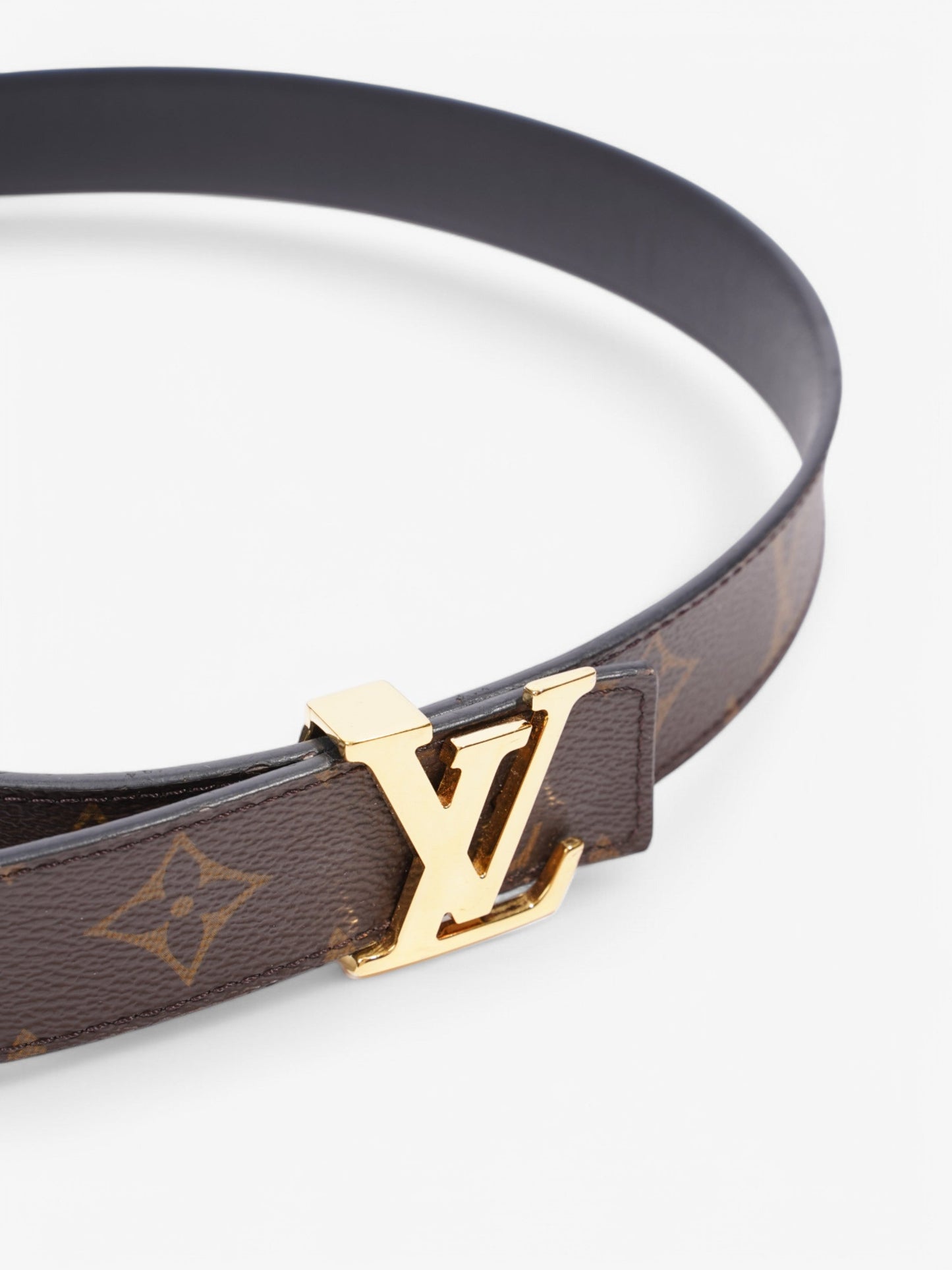 Louis Vuitton Initiales Reversible Coated 85cm 34" Monogram Canvas Black Gold Apparel