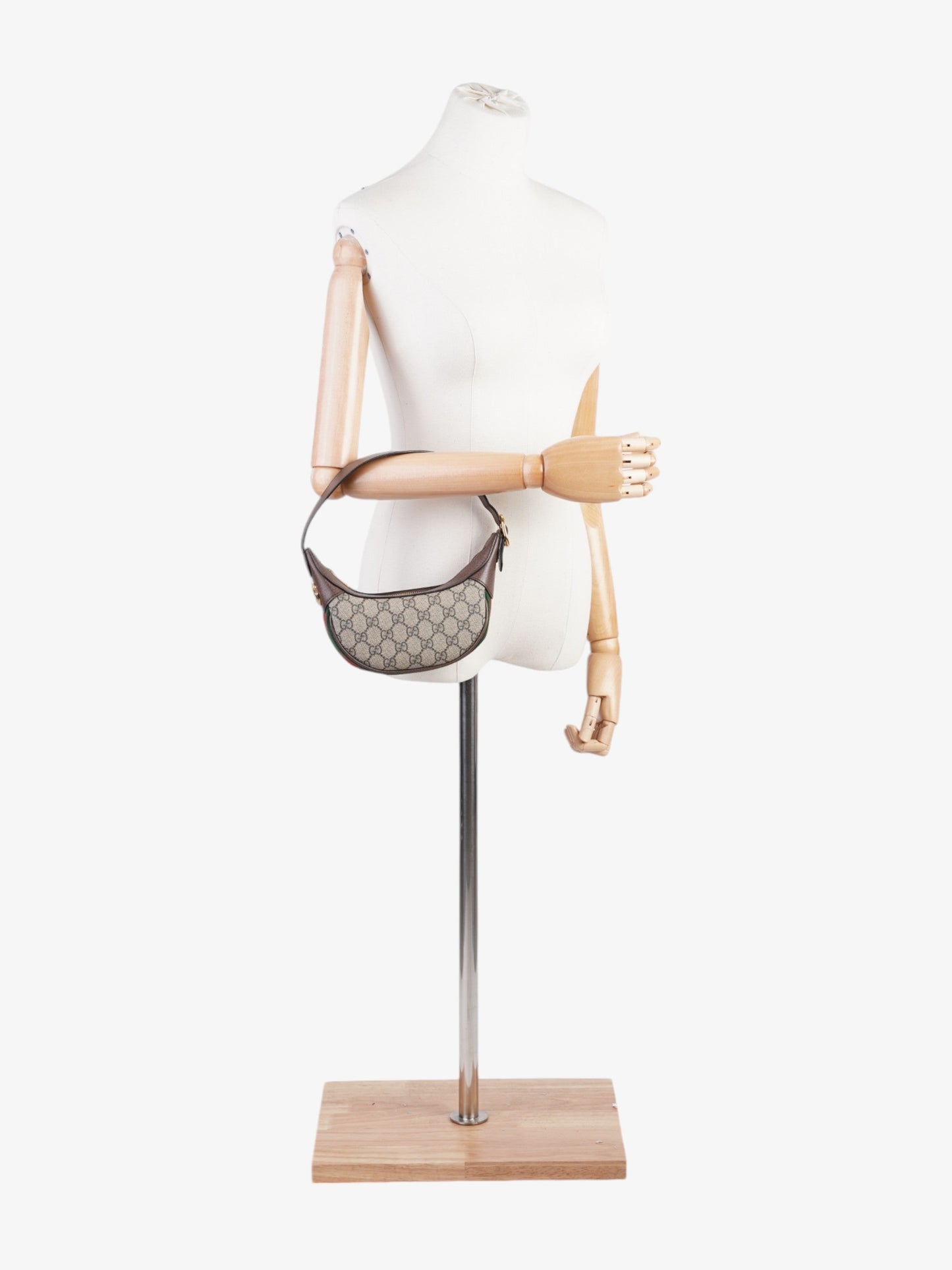 Gucci Ophidia Supreme Shoulder Bag Canvas Brown