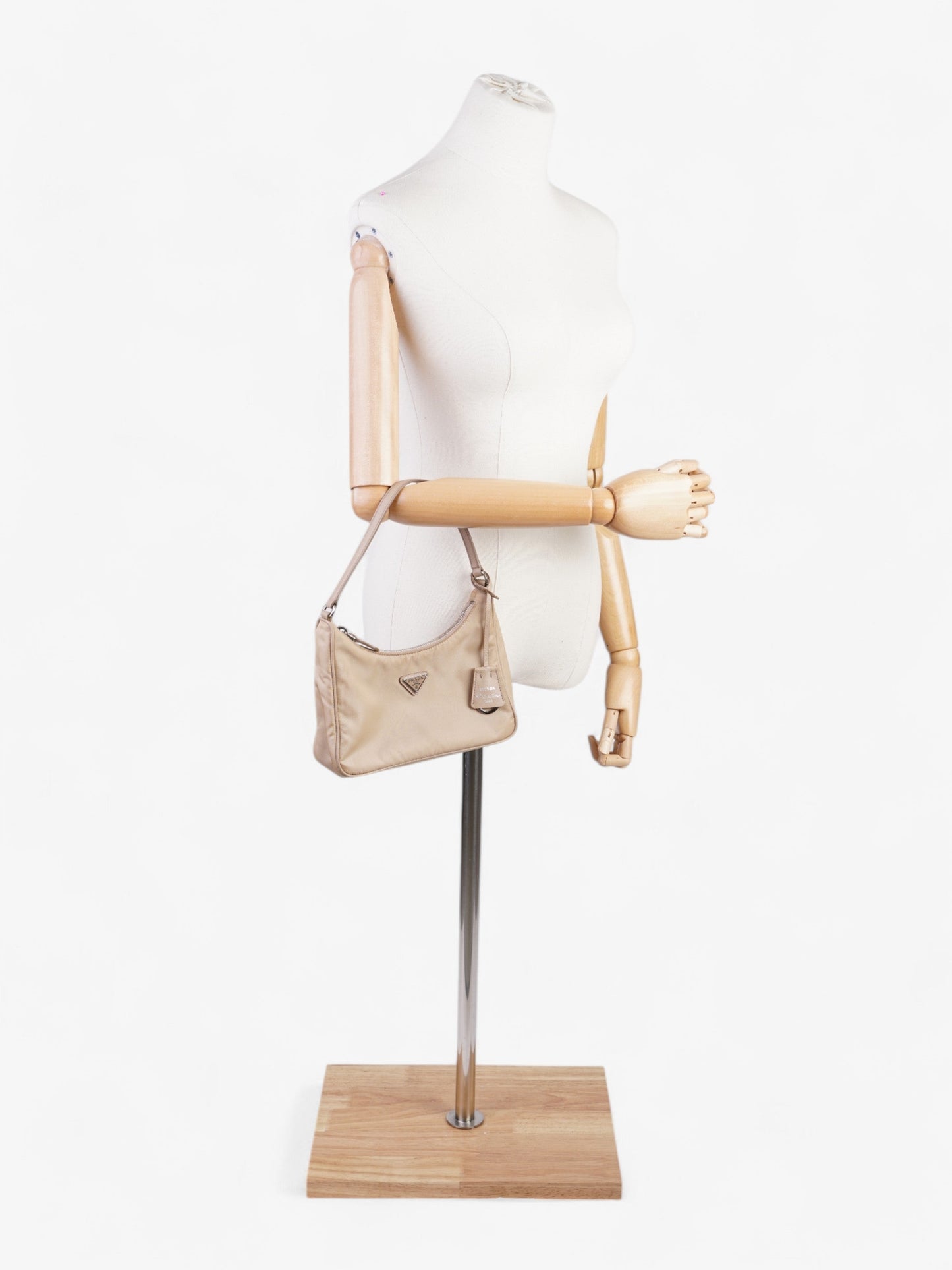 Prada Re Edition Re Shoulder Bag Nylon Beige