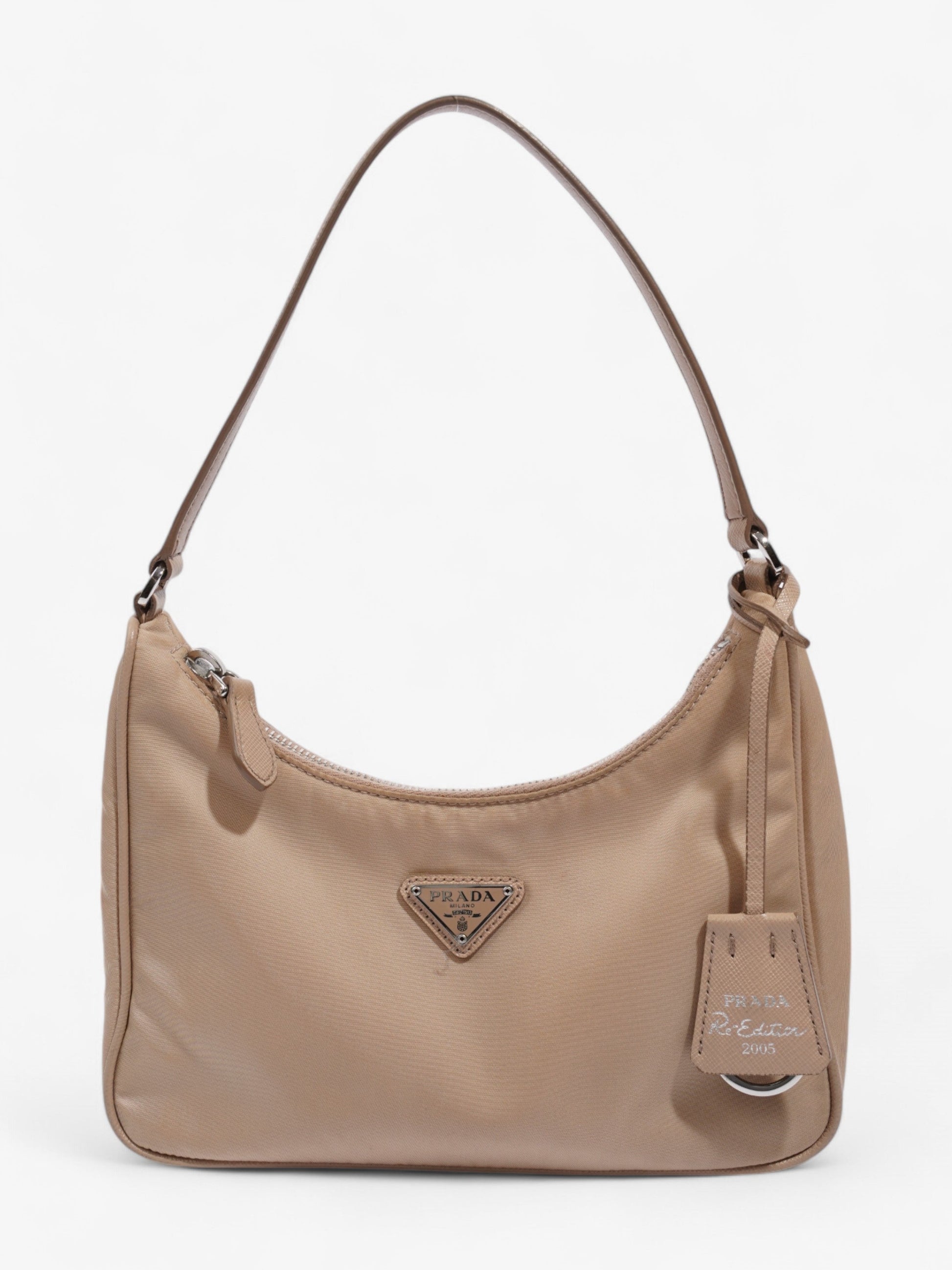 Prada Re Edition Re Shoulder Bag Nylon Beige