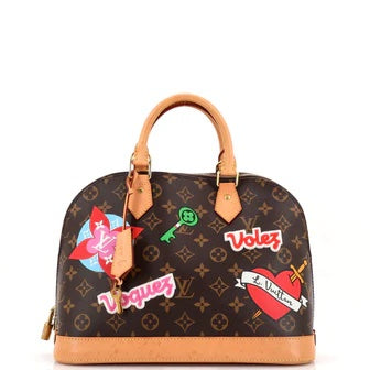 Louis Vuitton PATCHES LIMITED EDITION ALMA PM Monogram Handbag