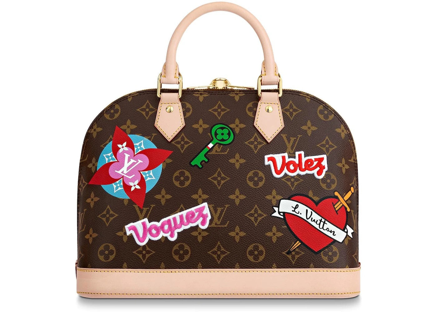 Louis Vuitton PATCHES LIMITED EDITION ALMA PM Monogram Handbag