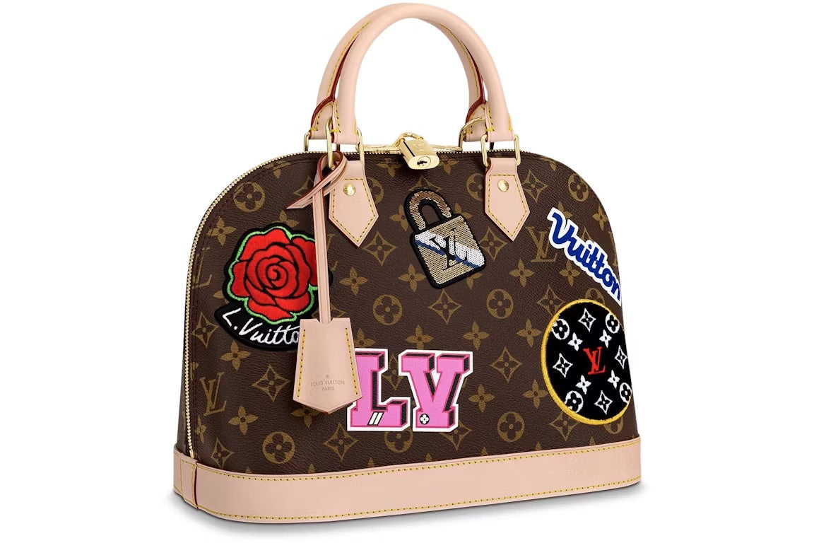 Louis Vuitton PATCHES LIMITED EDITION ALMA PM Monogram Handbag
