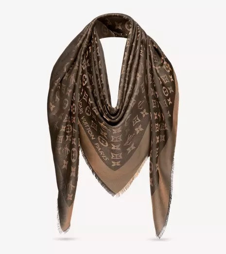 Louis Vuitton SILK BLEND SHINE SHAWL Monogram Scarf