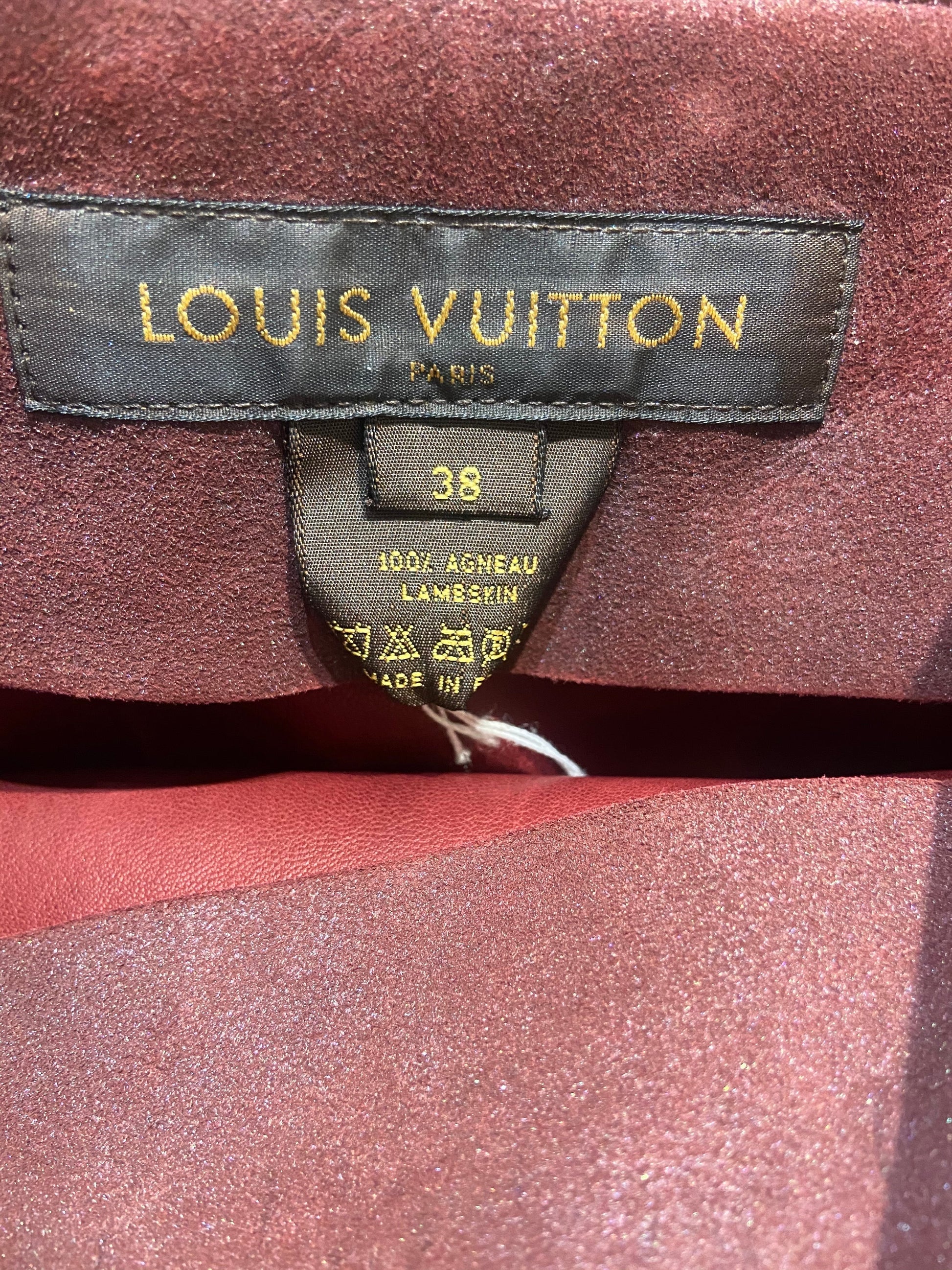 Louis Vuitton BELTED AGNEAU SKIRT Lambskin Apparel
