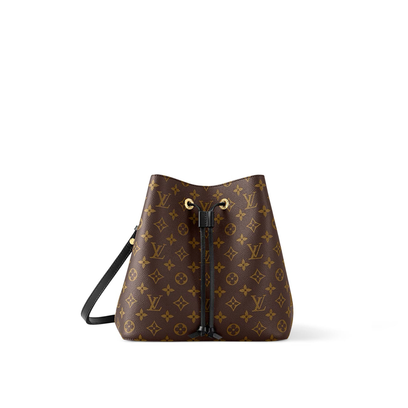 Louis Vuitton NOÉNOE MM Monogram Black Shoulder Bag