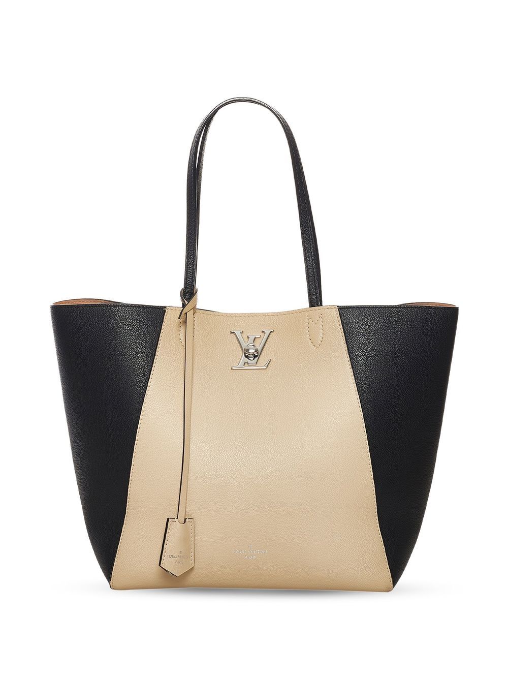 Louis Vuitton LOCKME CABAS Leather Tote Bag