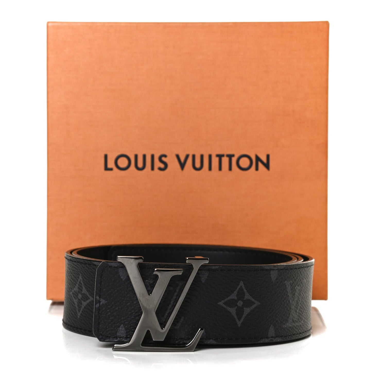 Louis Vuitton ECLIPSE 40MM INITIALS BELT Monogram Calfskin