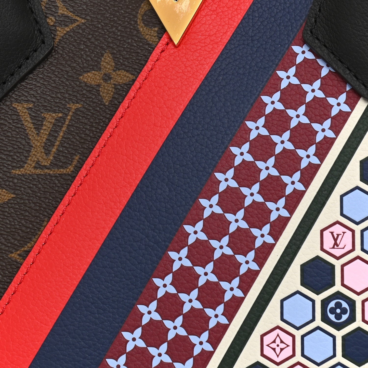 Louis Vuitton KIMONO MM Monogram Calfskin Tote Bag