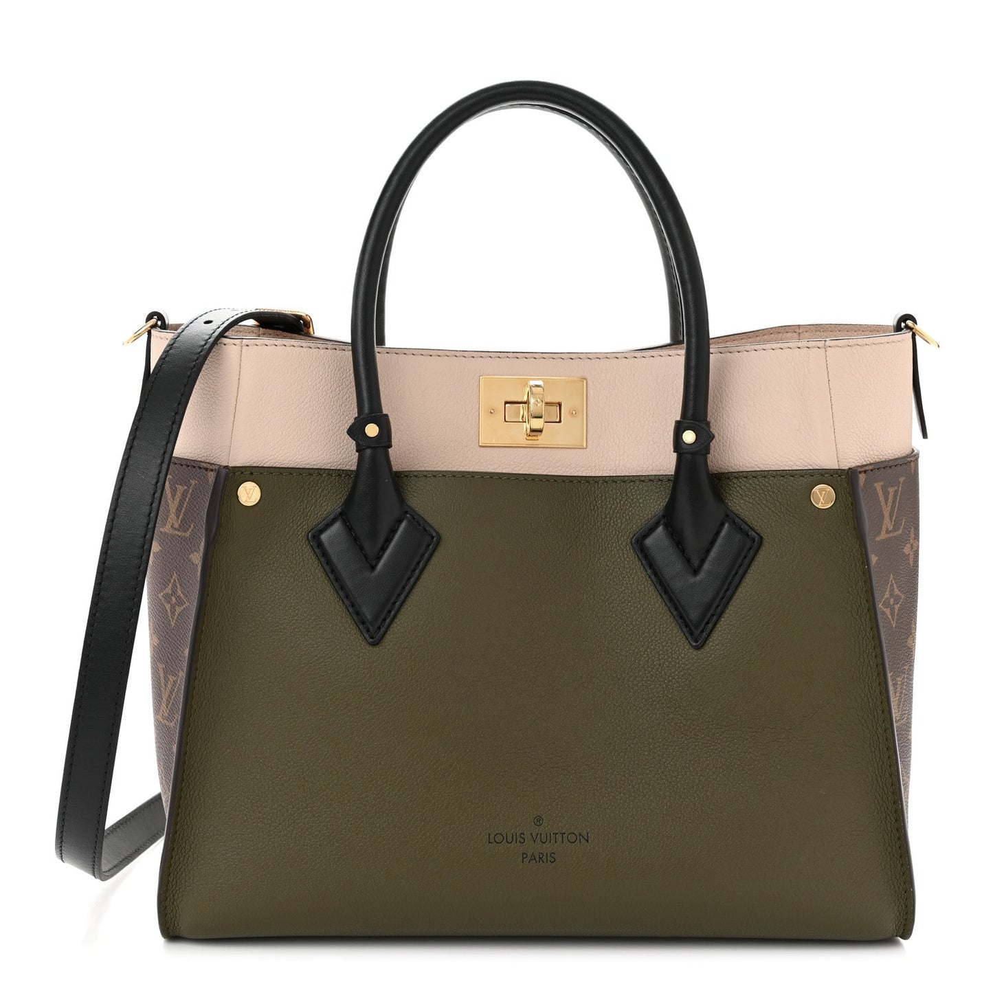 Louis Vuitton ON MY SIDE MM Monogram Calfskin Tote Bag