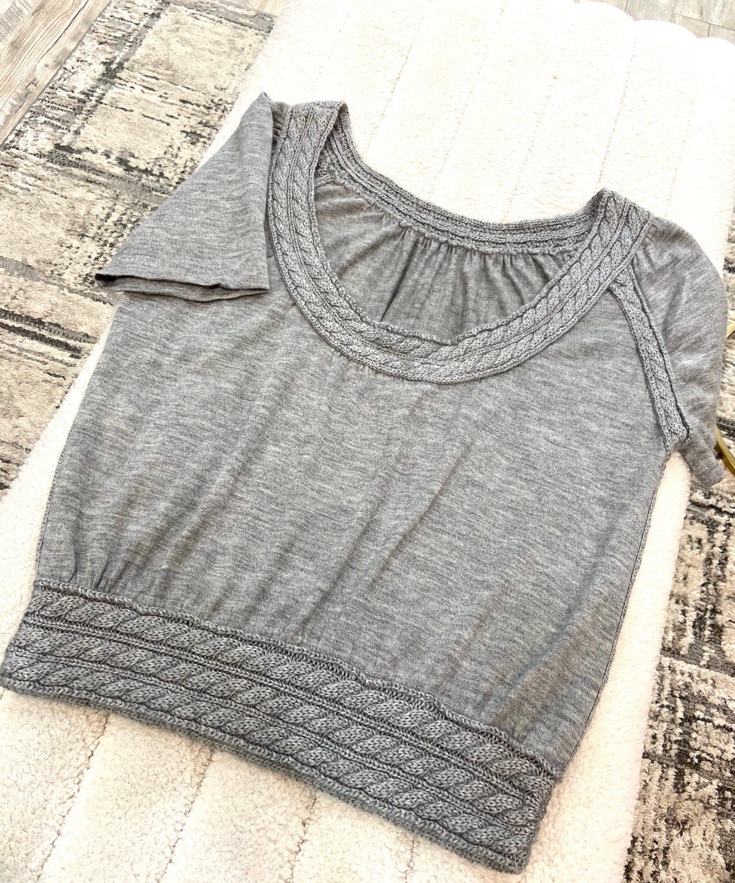 Louis Vuitton CASHMERE KNITTED SHORT SLEEVE TOP Handbag