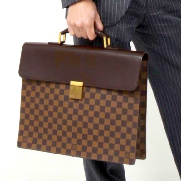 Louis Vuitton EBENE ALTONA GM Damier Handbag