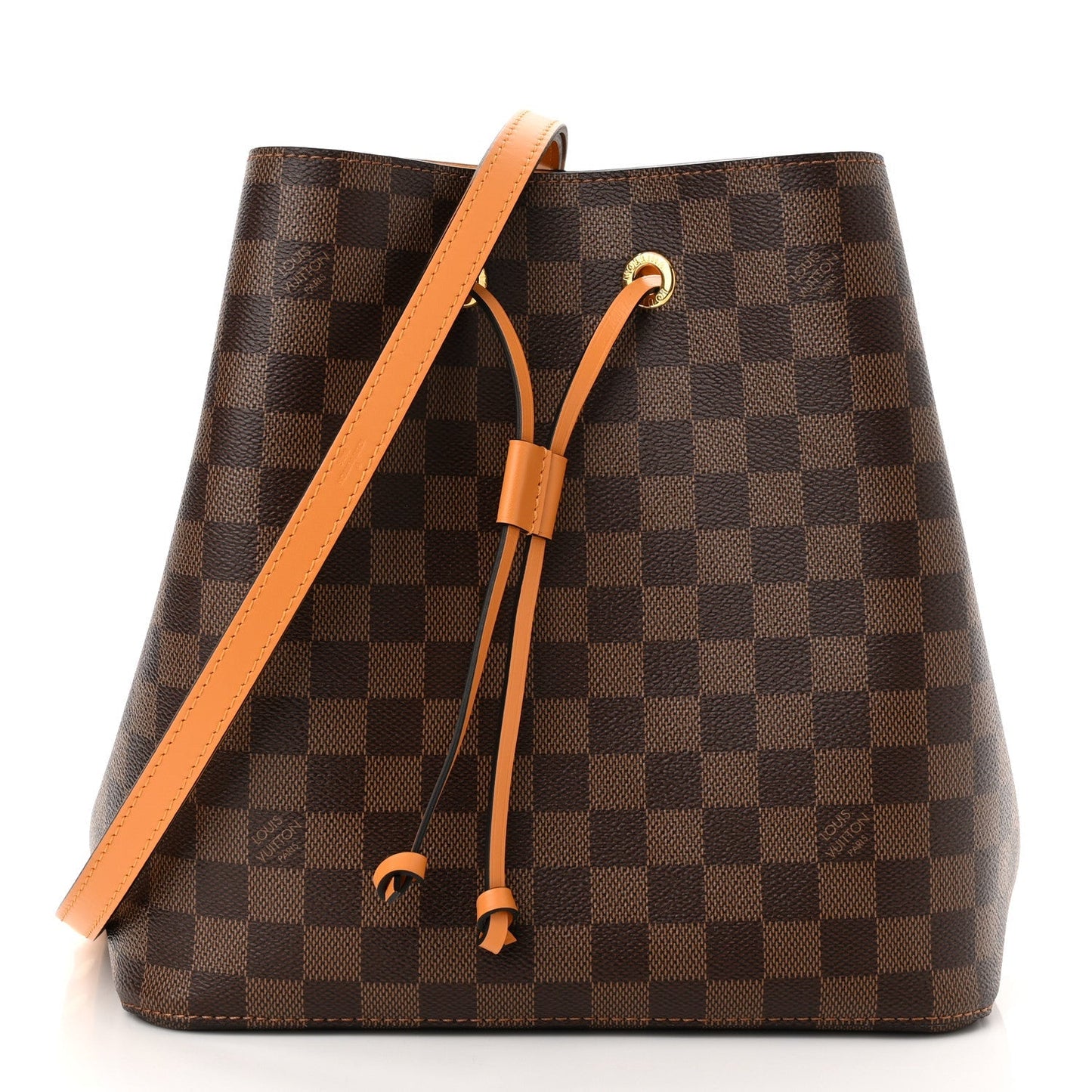 Louis Vuitton EBENE NEONEO MM SAFRAN Damier Handbag
