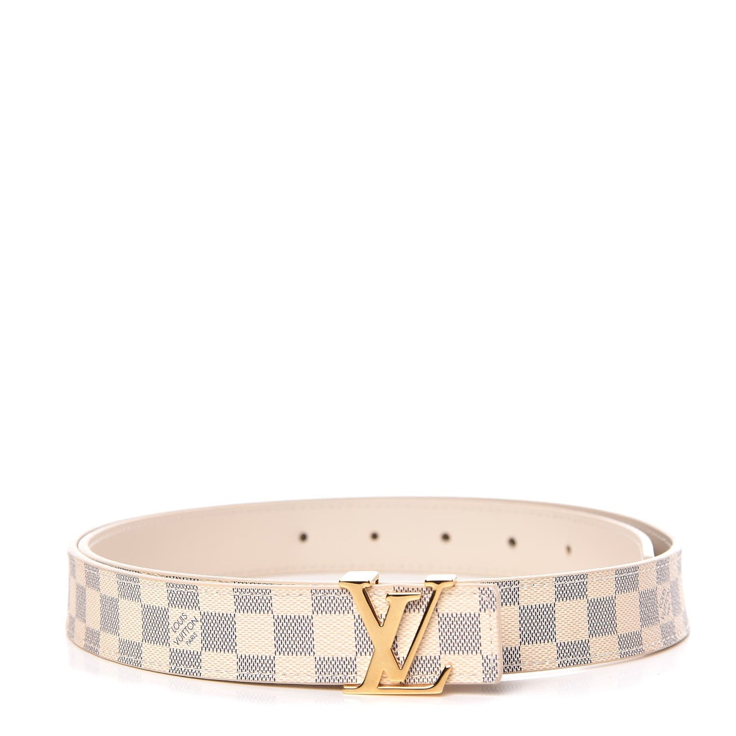 Louis Vuitton AZUR 30MM INITIALS BELT Damier