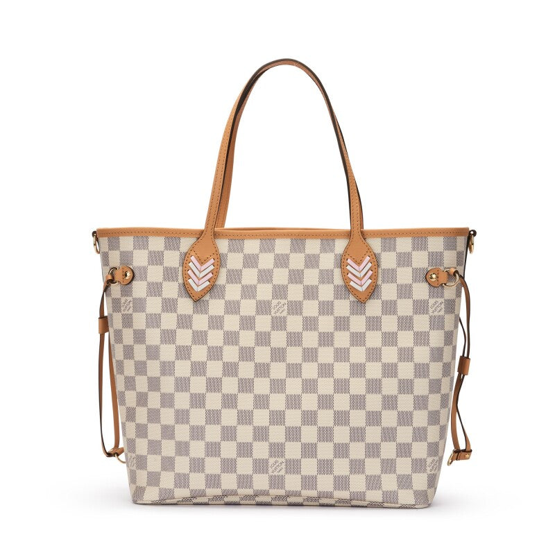 Louis Vuitton LIMITED EDITION DAMIER AZUR BRAIDED Neverfull Tote Bag