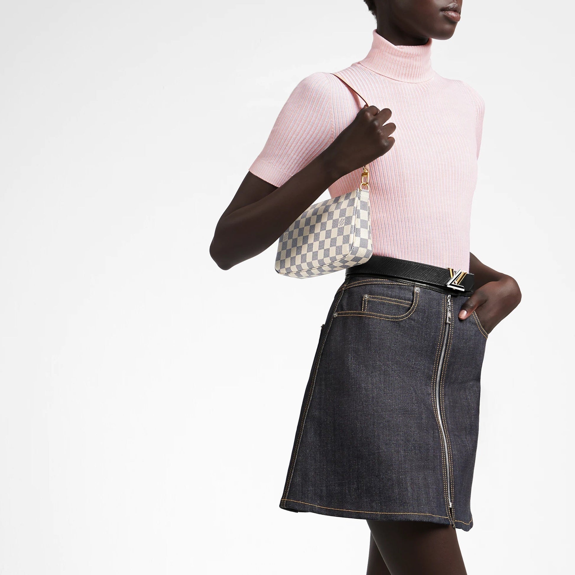 Louis Vuitton EBENE POCHETTE Damier Clutch Bag