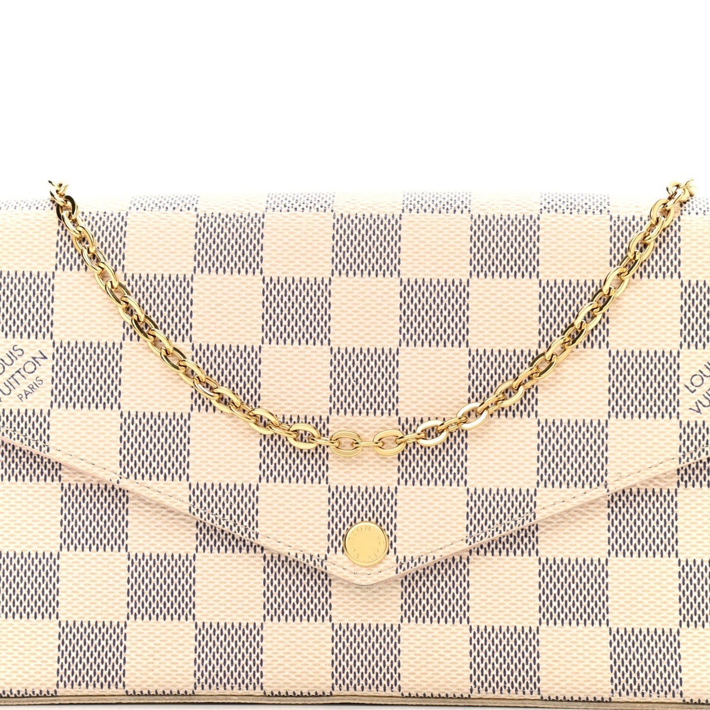 Louis Vuitton AZUR FÉLICIE POCHETTE Damier Clutch Bag