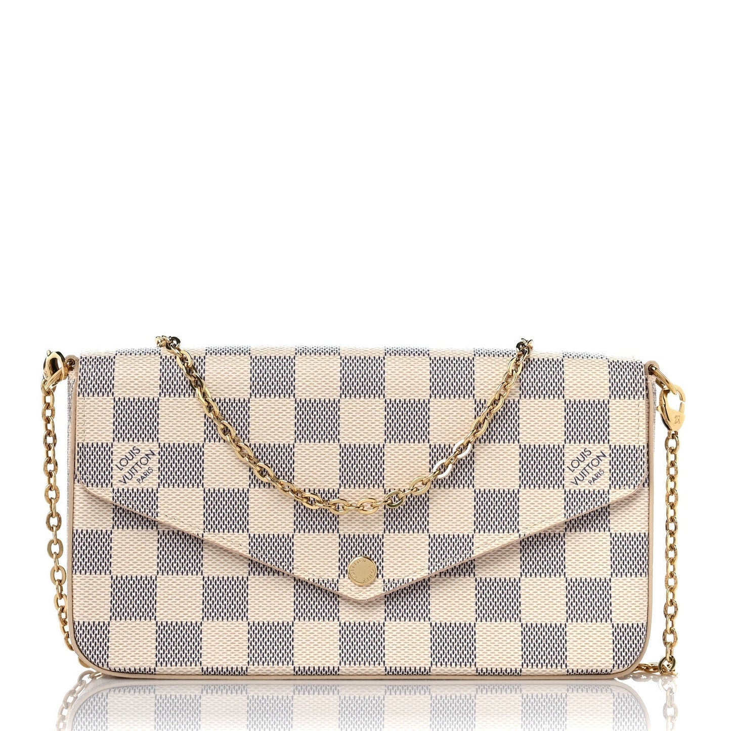 Louis Vuitton AZUR FÉLICIE POCHETTE Damier Clutch Bag