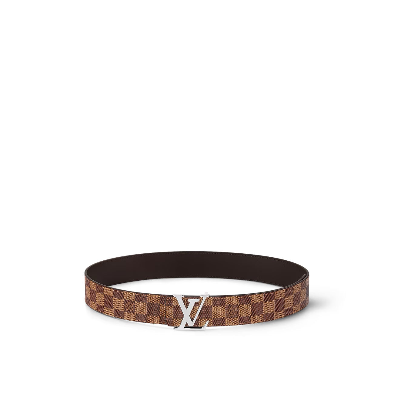 Louis Vuitton EBENE 40MM INITIALS BELT Damier