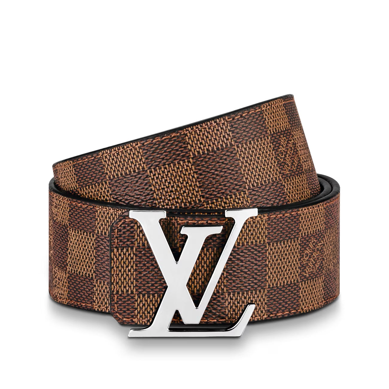 Louis Vuitton EBENE 40MM INITIALS BELT Damier