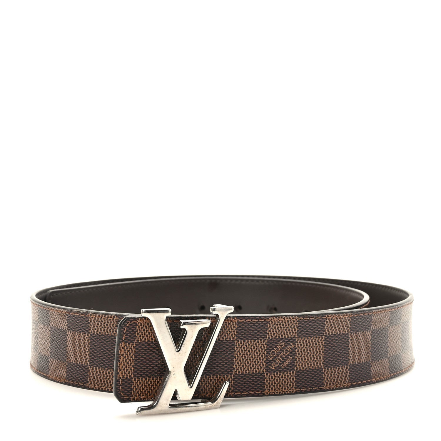 Louis Vuitton EBENE 40MM INITIALS BELT Damier