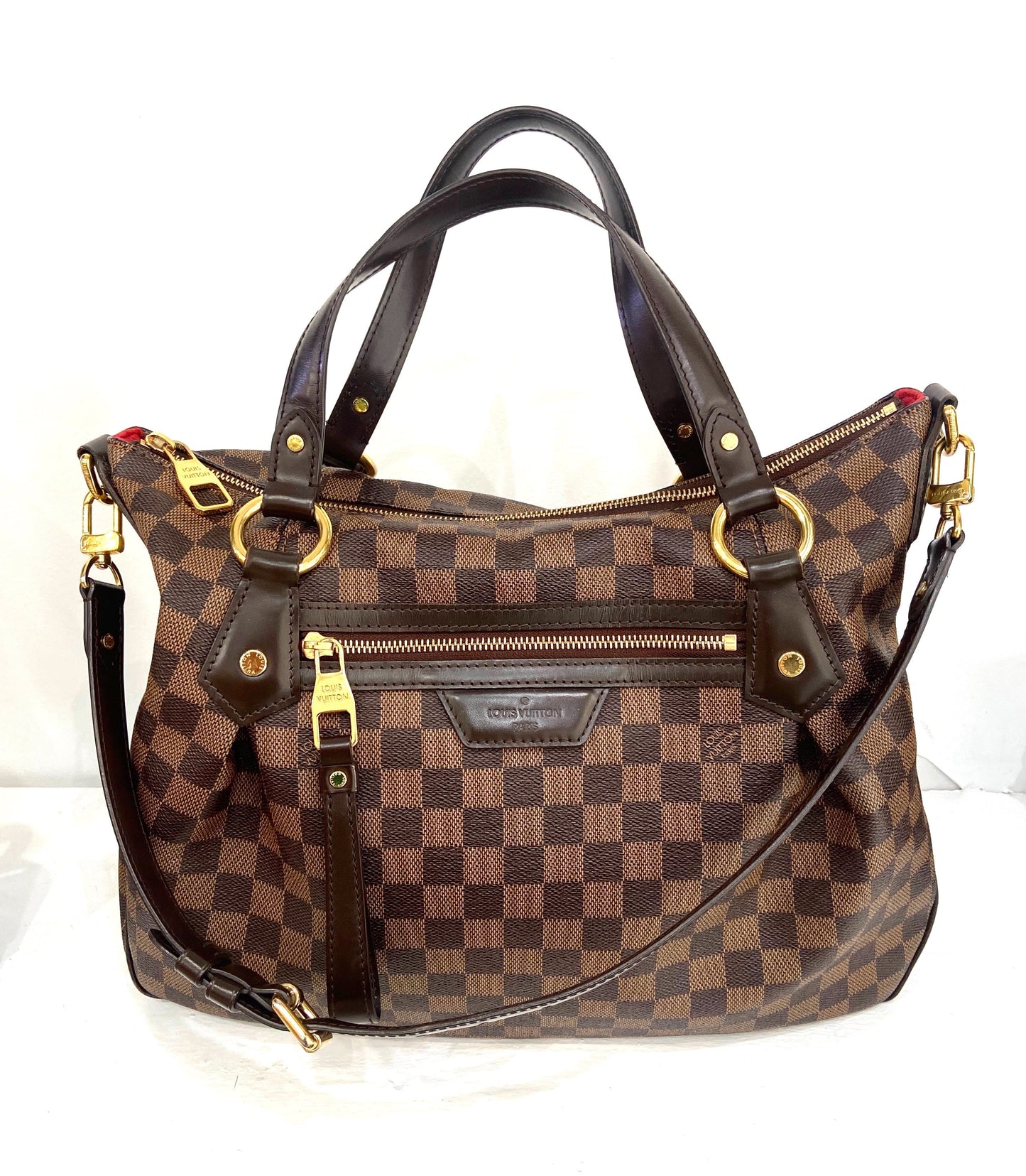 Louis Vuitton EBENE EVORA GM Damier Shoulder Bag