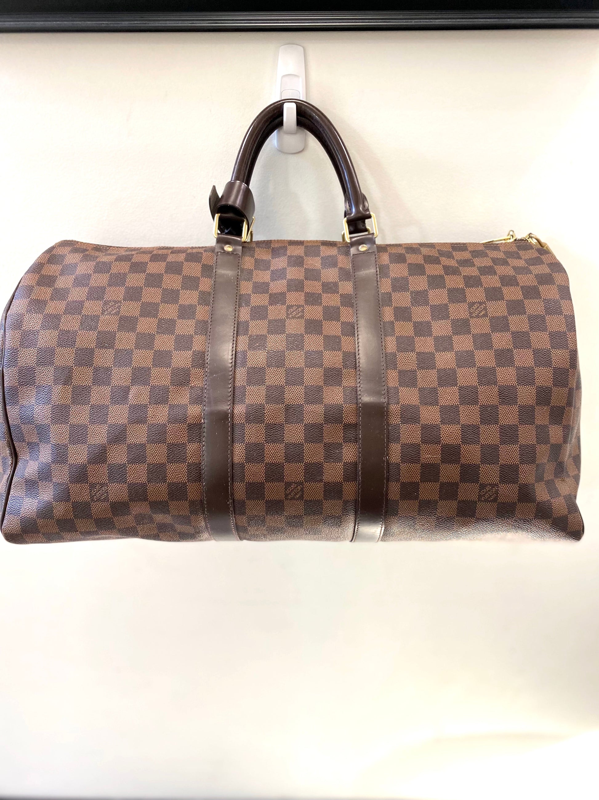 Louis Vuitton EBENE KEEPALL 50 Damier Travel Bag