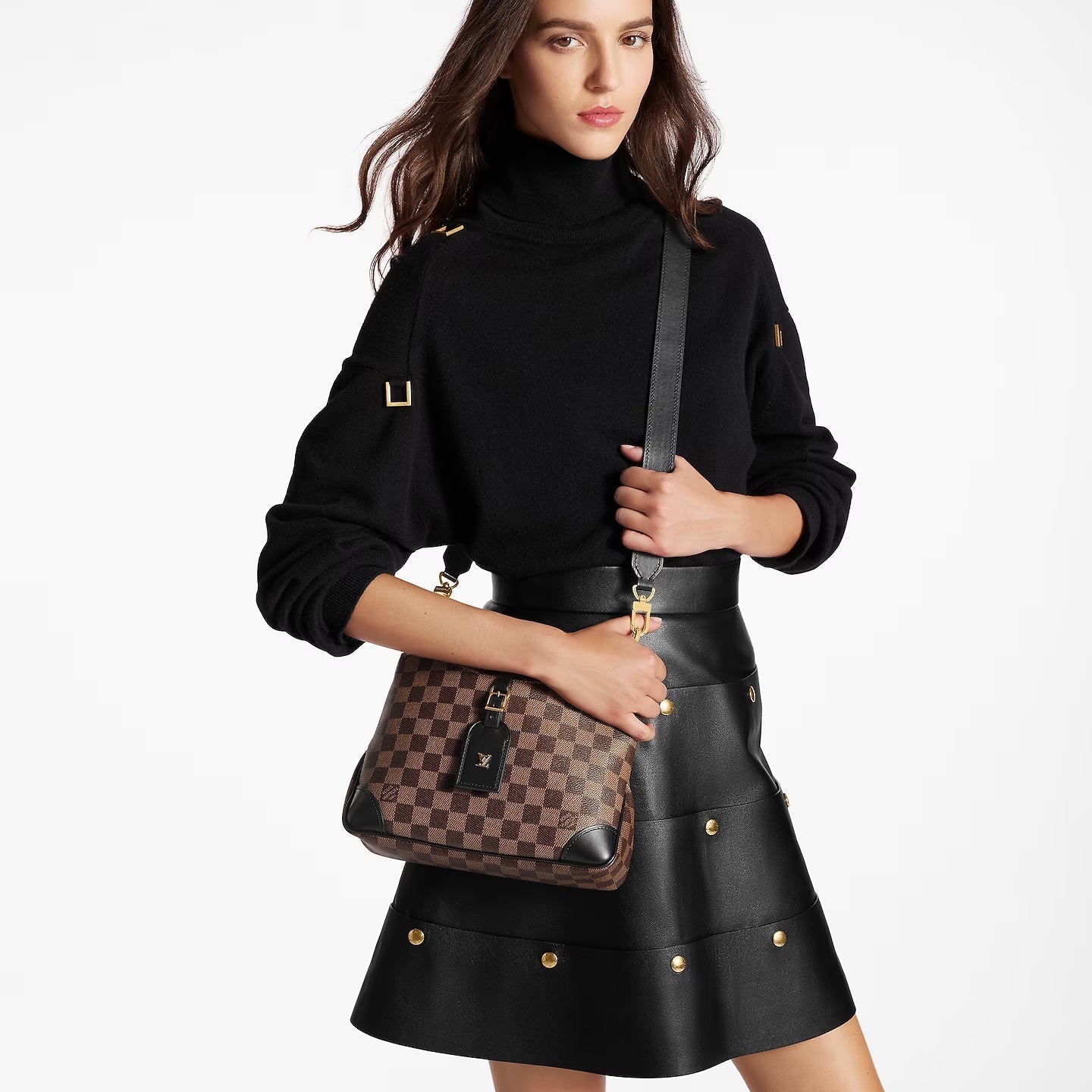 Louis Vuitton EBENE ODÉON PM Damier Black Handbag