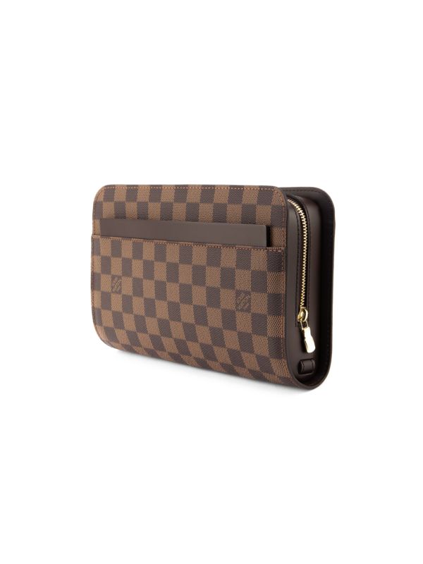 Louis Vuitton EBENE SAINT LOUIS Damier Clutch Bag