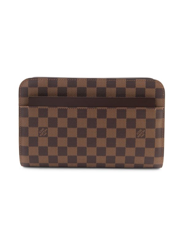 Louis Vuitton EBENE SAINT LOUIS Damier Clutch Bag