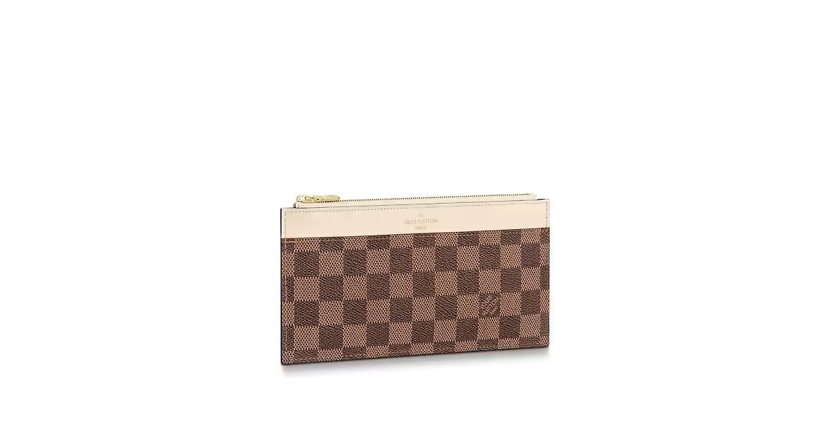 Louis Vuitton EBENE SLIM PURSE Damier Handbag