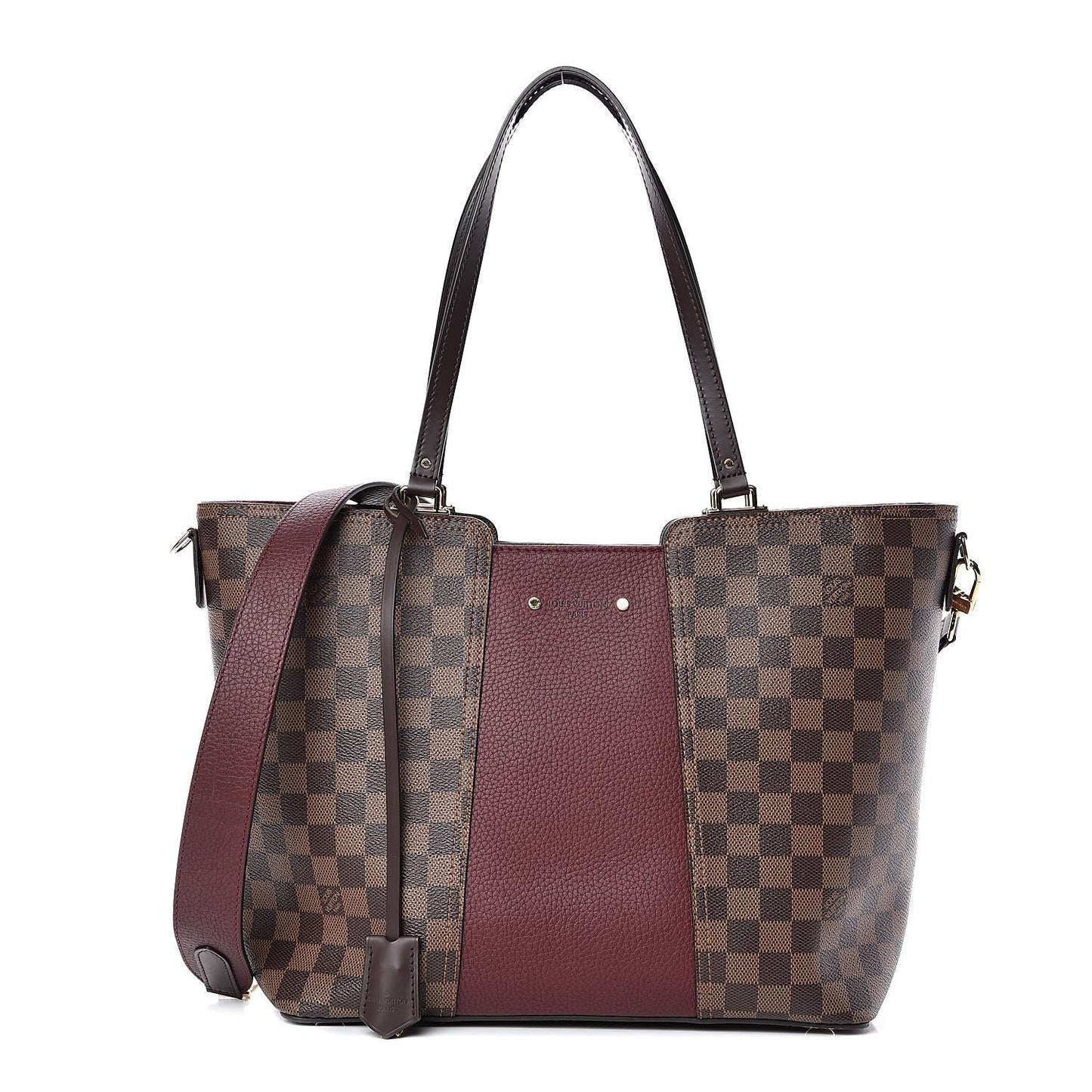 Louis Vuitton EBENE JERSEY BORDEAUX Damier Tote Bag