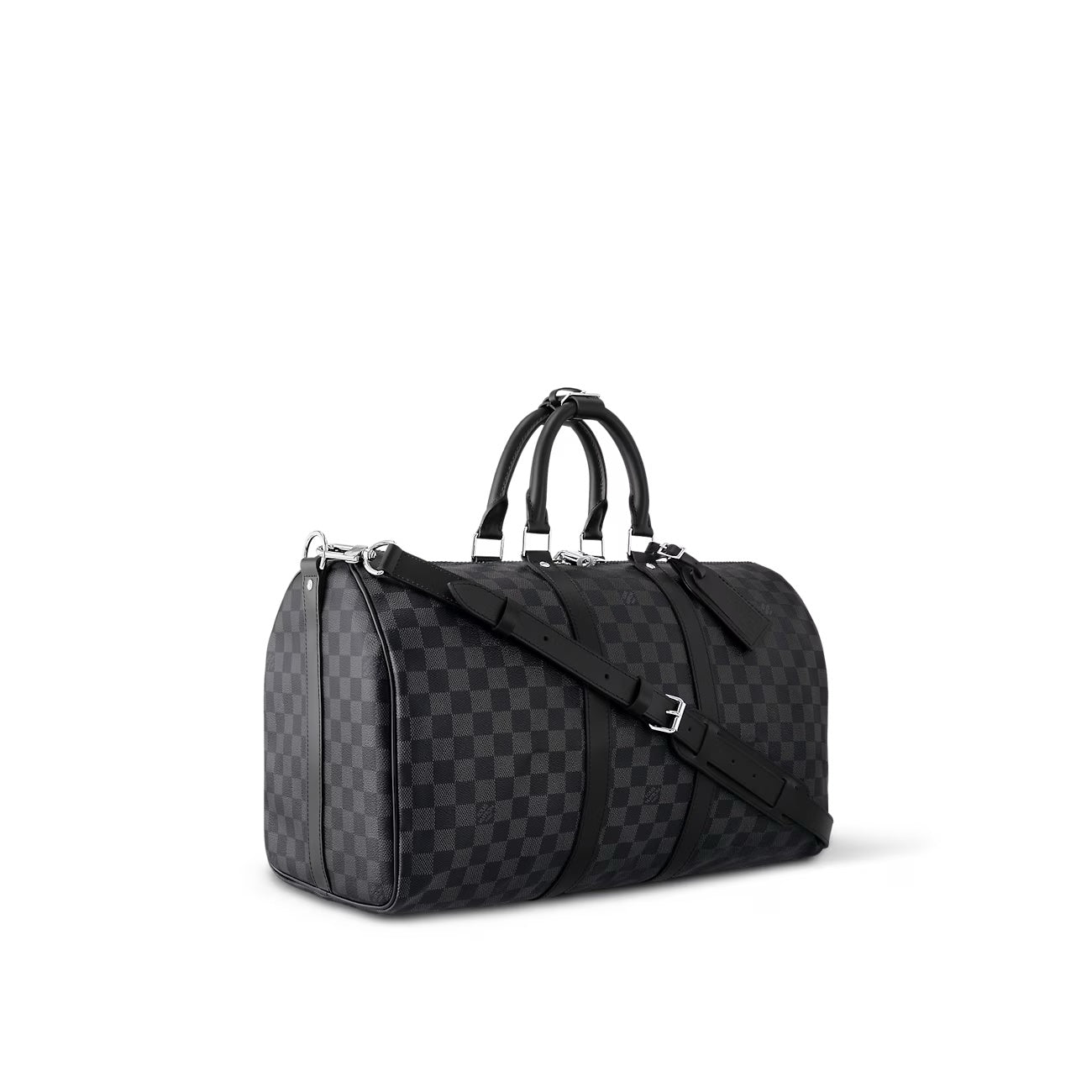 Louis Vuitton GRAPHITE KEEPALL BANDOULIÈRE 45 Damier Travel Bag