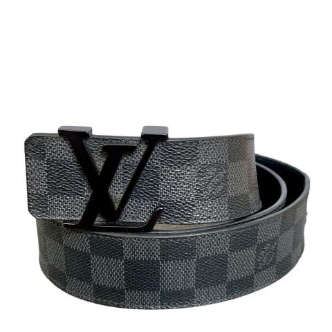 Louis Vuitton GRAPHITE INITIALS 40MM BELT Damier