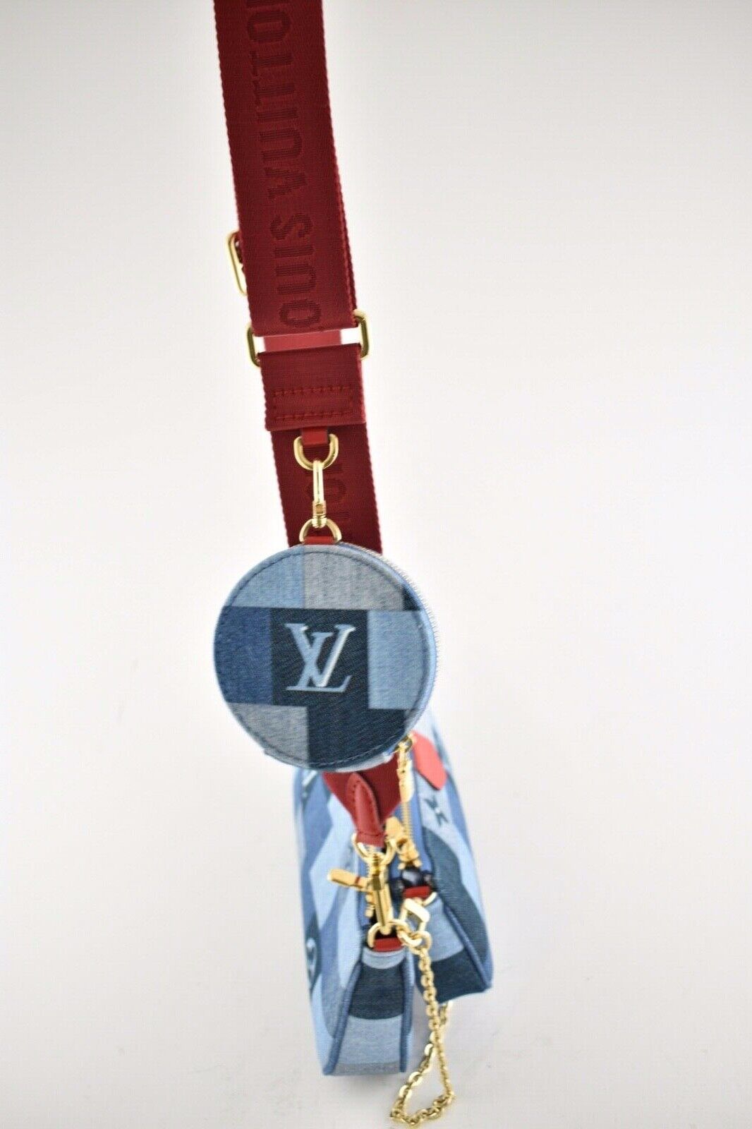 Louis Vuitton DENIM MULTI POCHETTE Monogram Damier Clutch Bag