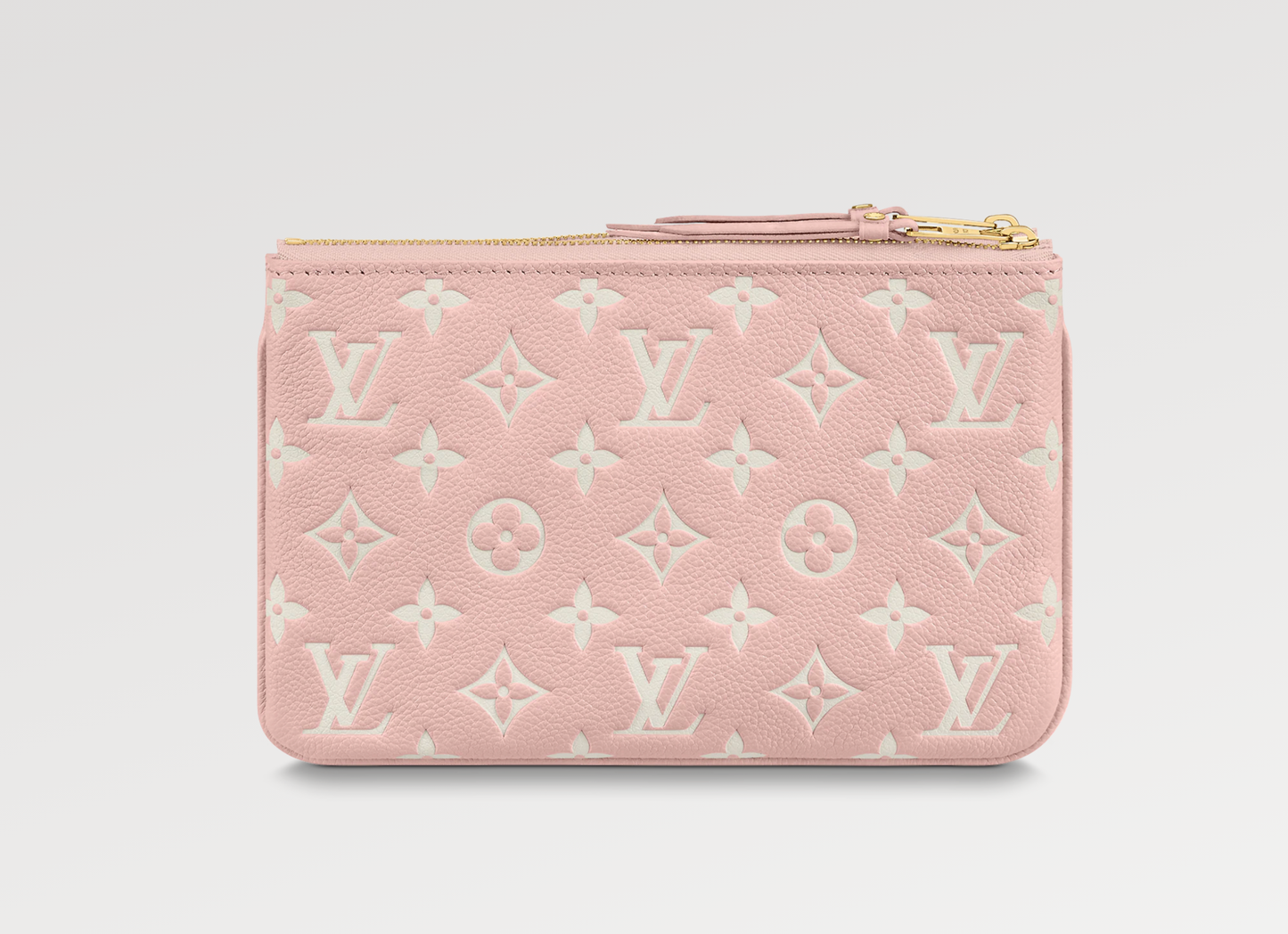 Louis Vuitton DOUBLE ZIP POCHETTE Monogram Clutch Bag