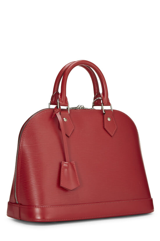 Louis Vuitton ALMA PM Epi Leather Red Handbag
