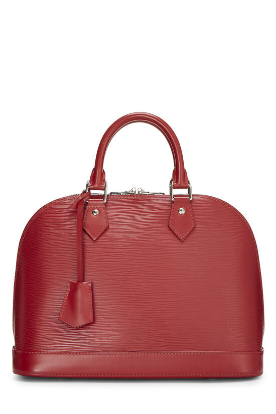 Louis Vuitton ALMA PM Epi Leather Red Handbag