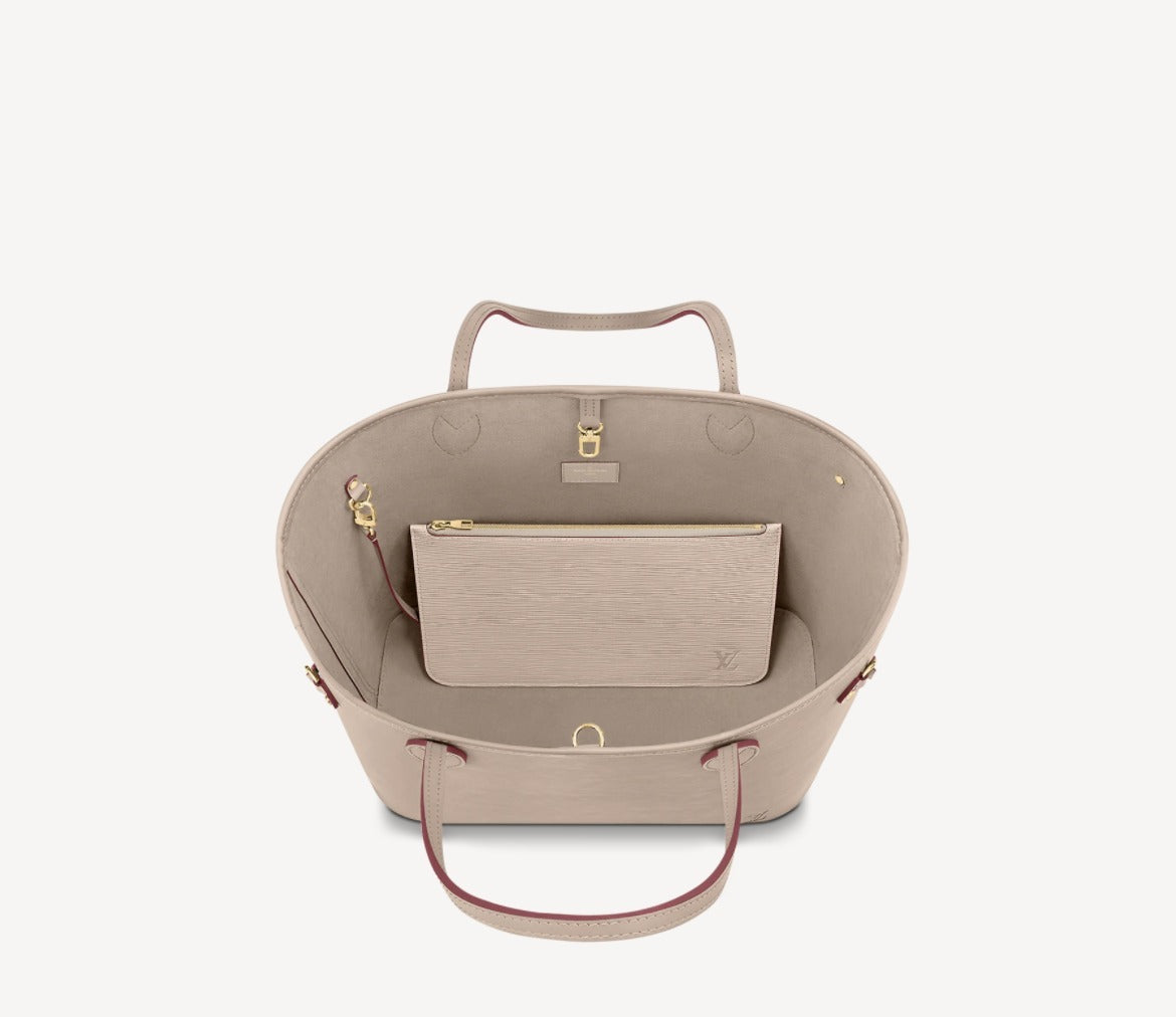 Louis Vuitton MM GALET Epi Leather Neverfull Tote Bag