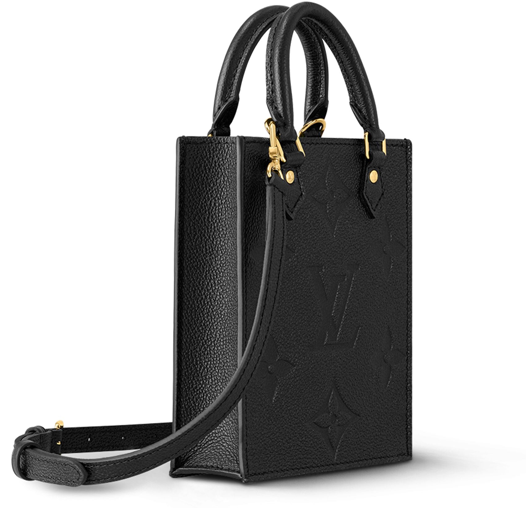 Louis Vuitton GIANT PETIT SAC PLAT Monogram Empreinte Leather Handbag