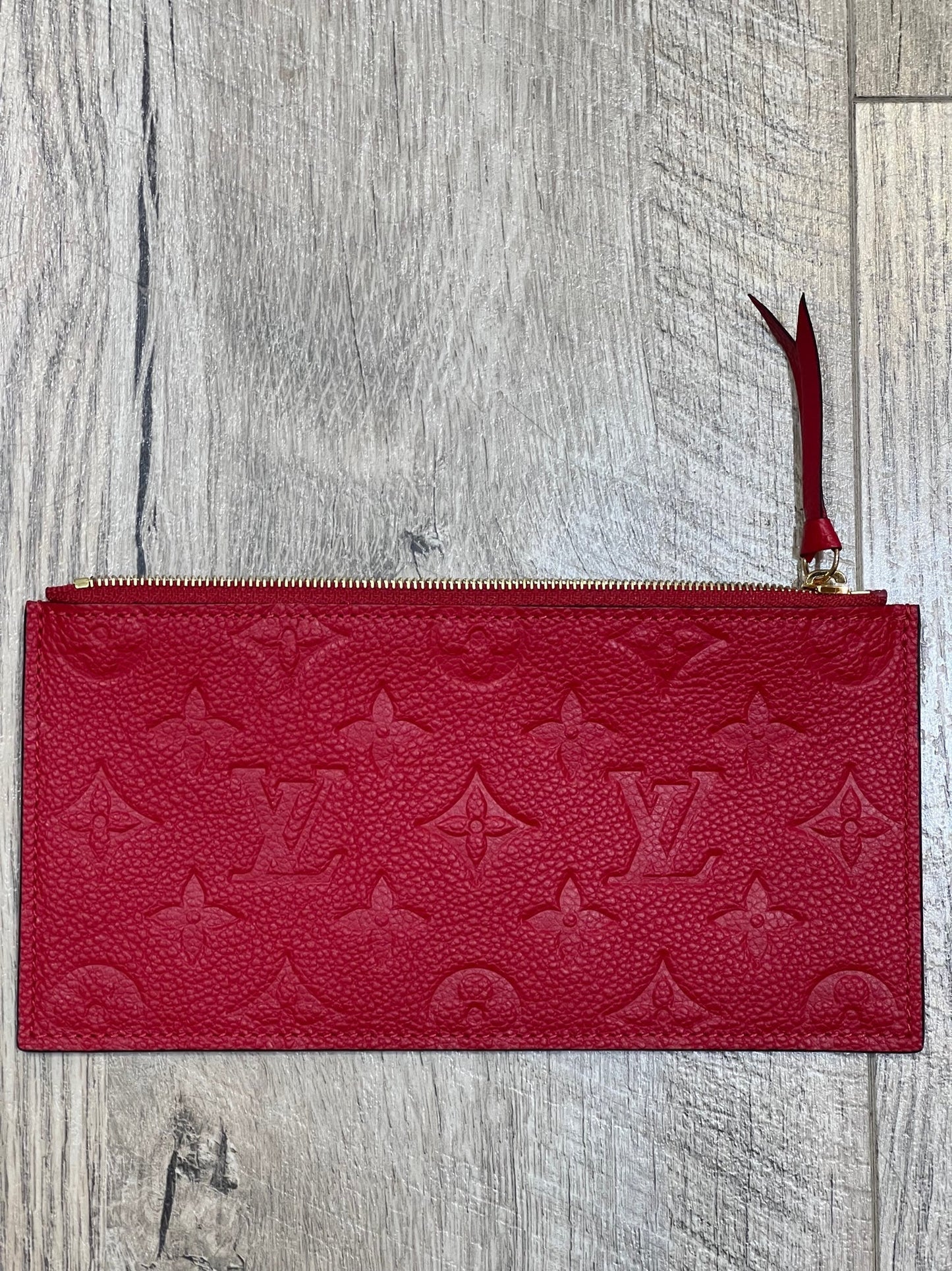 Louis Vuitton POCHETTE FELICIE Empreinte Leather Clutch Bag