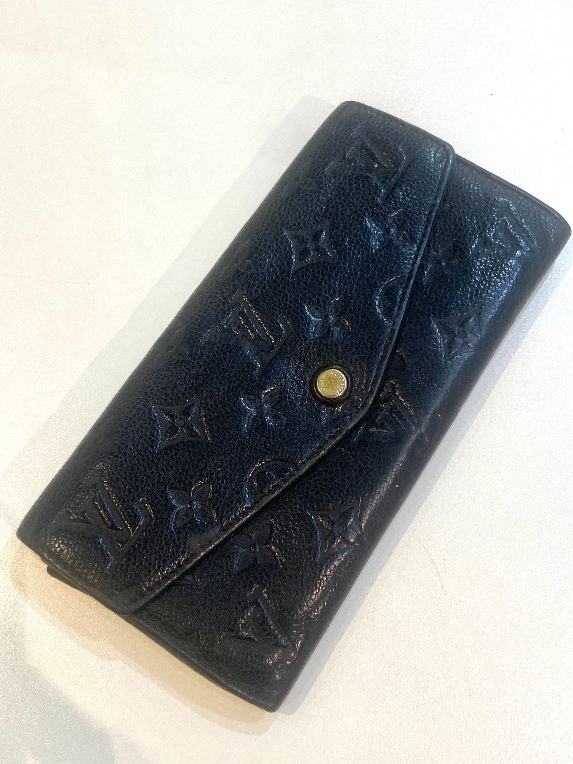 Louis Vuitton SARAH -HS Monogram Empreinte Leather Wallet Case