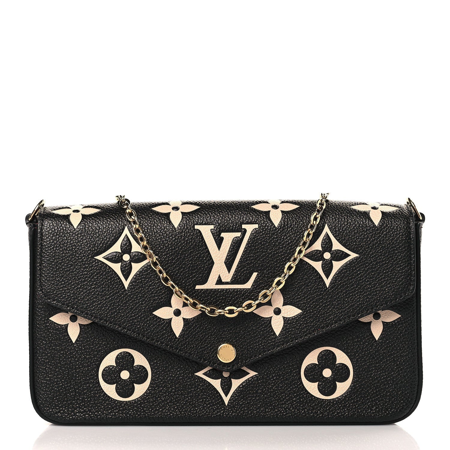Louis Vuitton FÉLICIE POCHETTE Monogram Empreinte Leather Clutch Bag