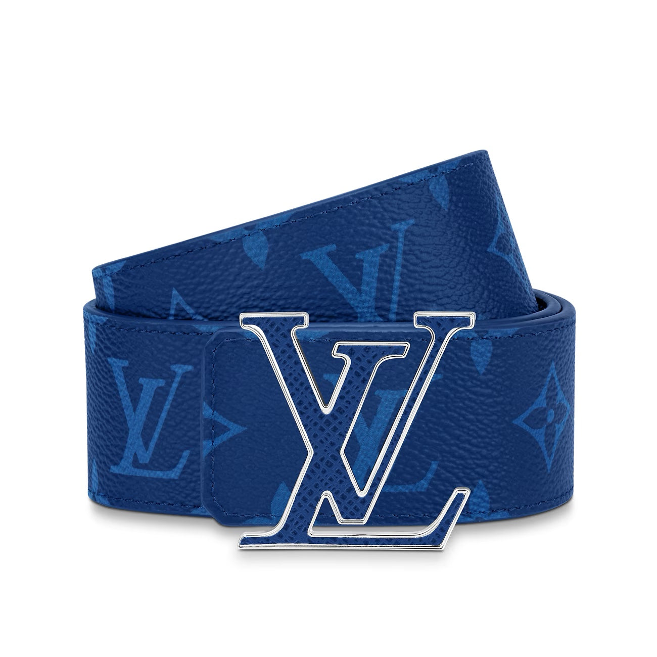 Louis Vuitton INITIALS 40MM COBALT Blue Belt
