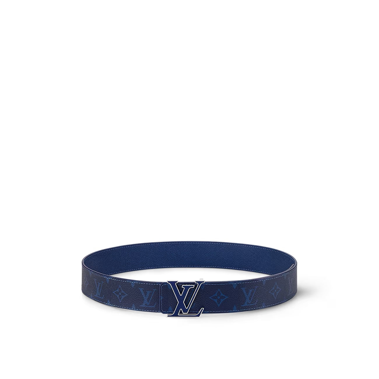 Louis Vuitton INITIALS 40MM COBALT Blue Belt