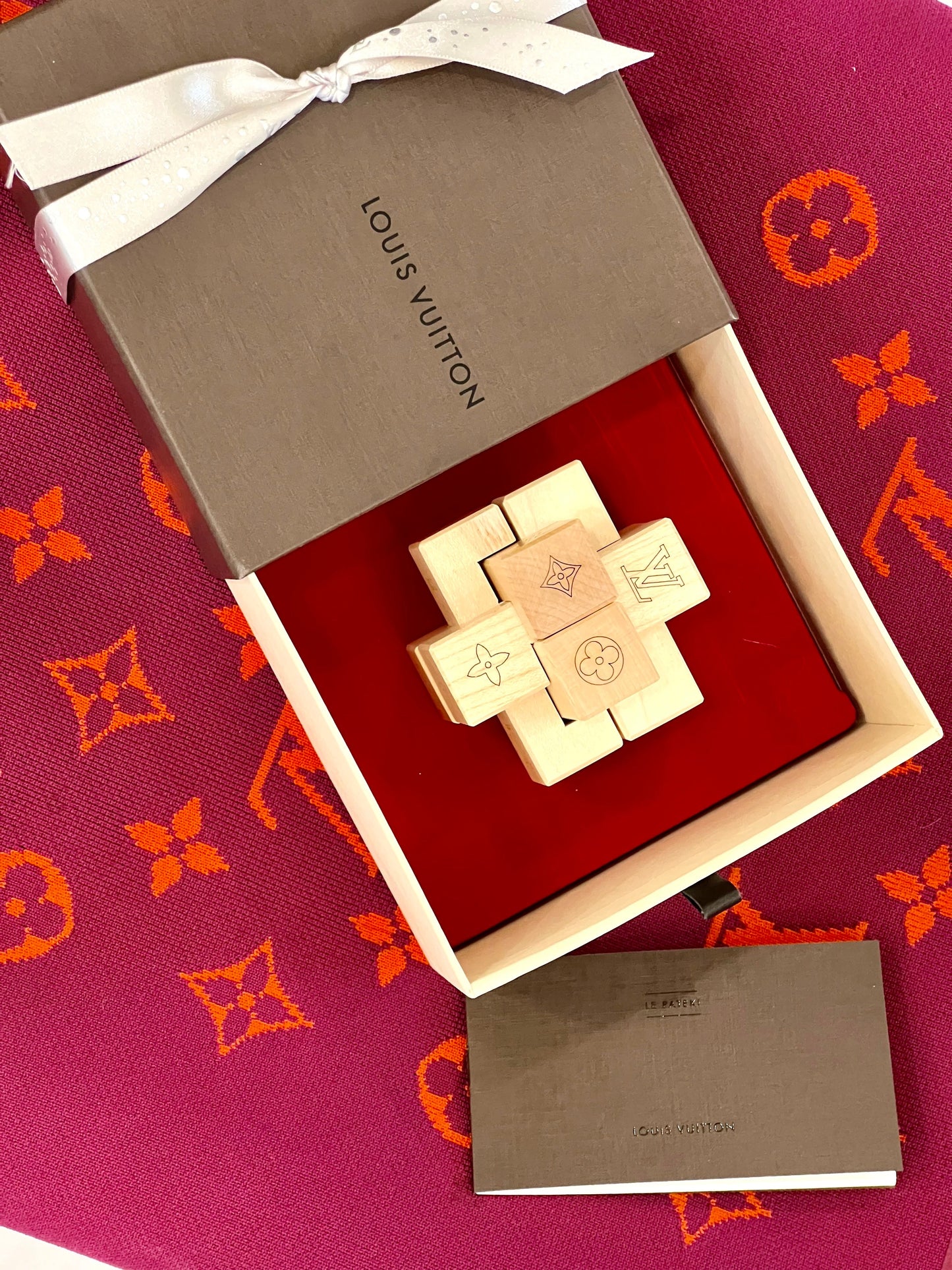 Louis Vuitton LE PATEKI WOOD CUBE PUZZLE Handbag