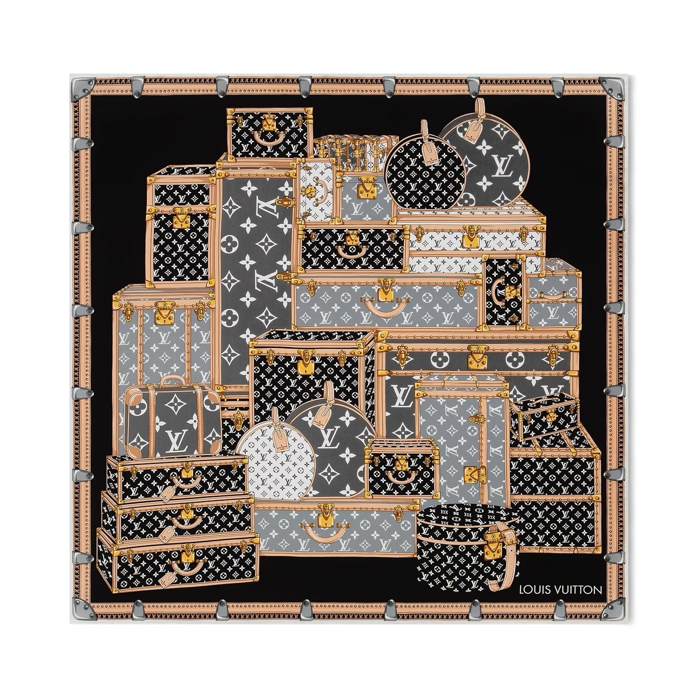 Louis Vuitton LET'S GO SILK SCARF