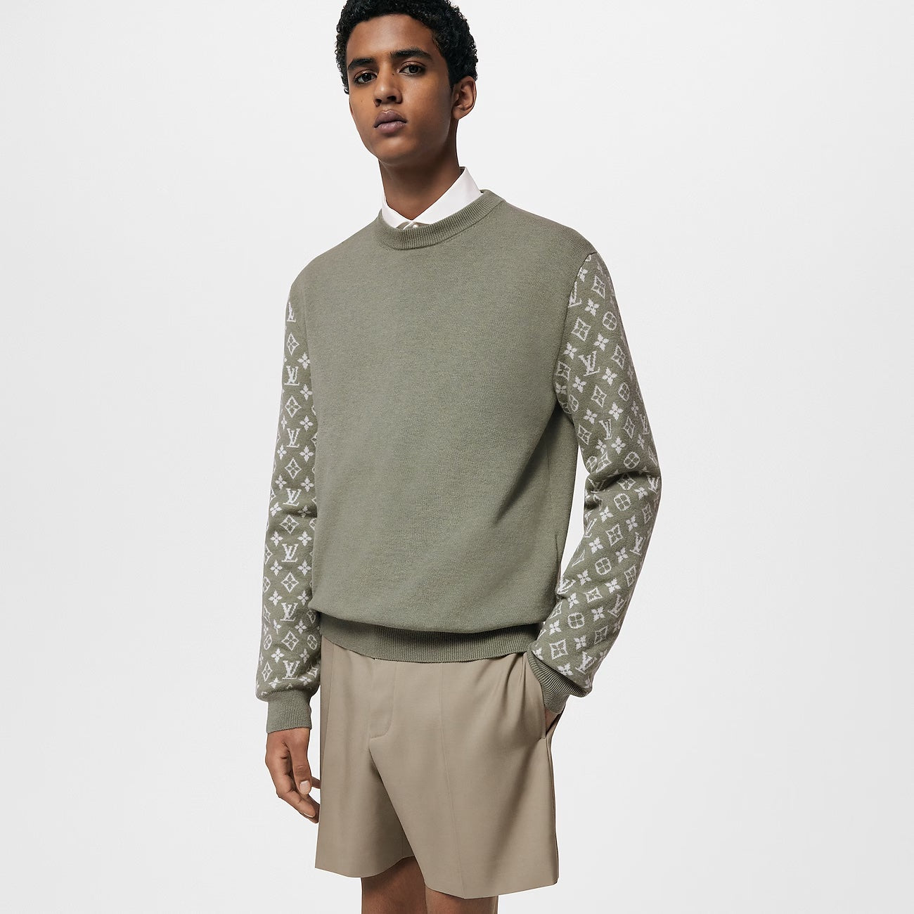 Louis Vuitton CASHMERE MIX CREWNECK SWEATER Monogram Apparel