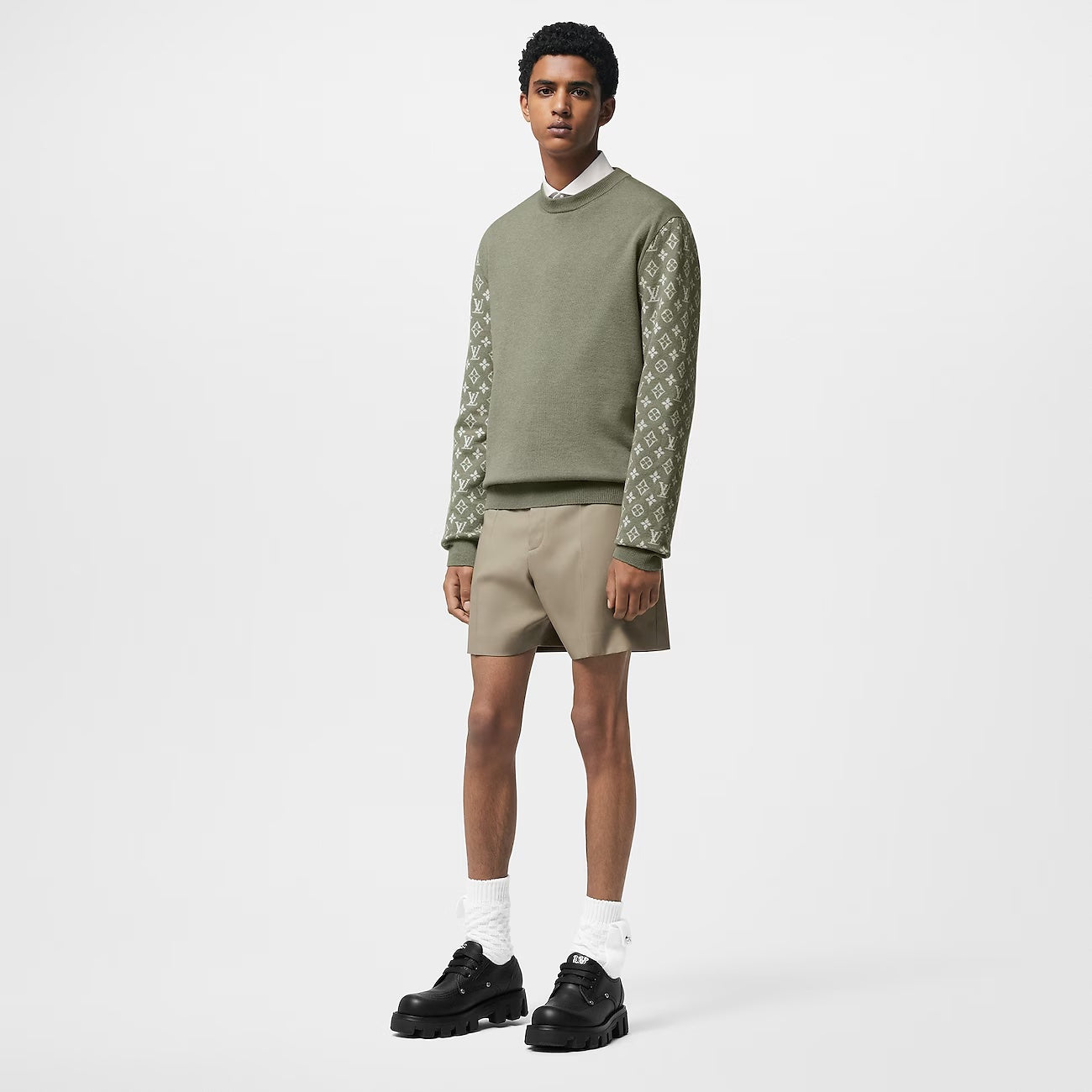 Louis Vuitton CASHMERE MIX CREWNECK SWEATER Monogram Apparel