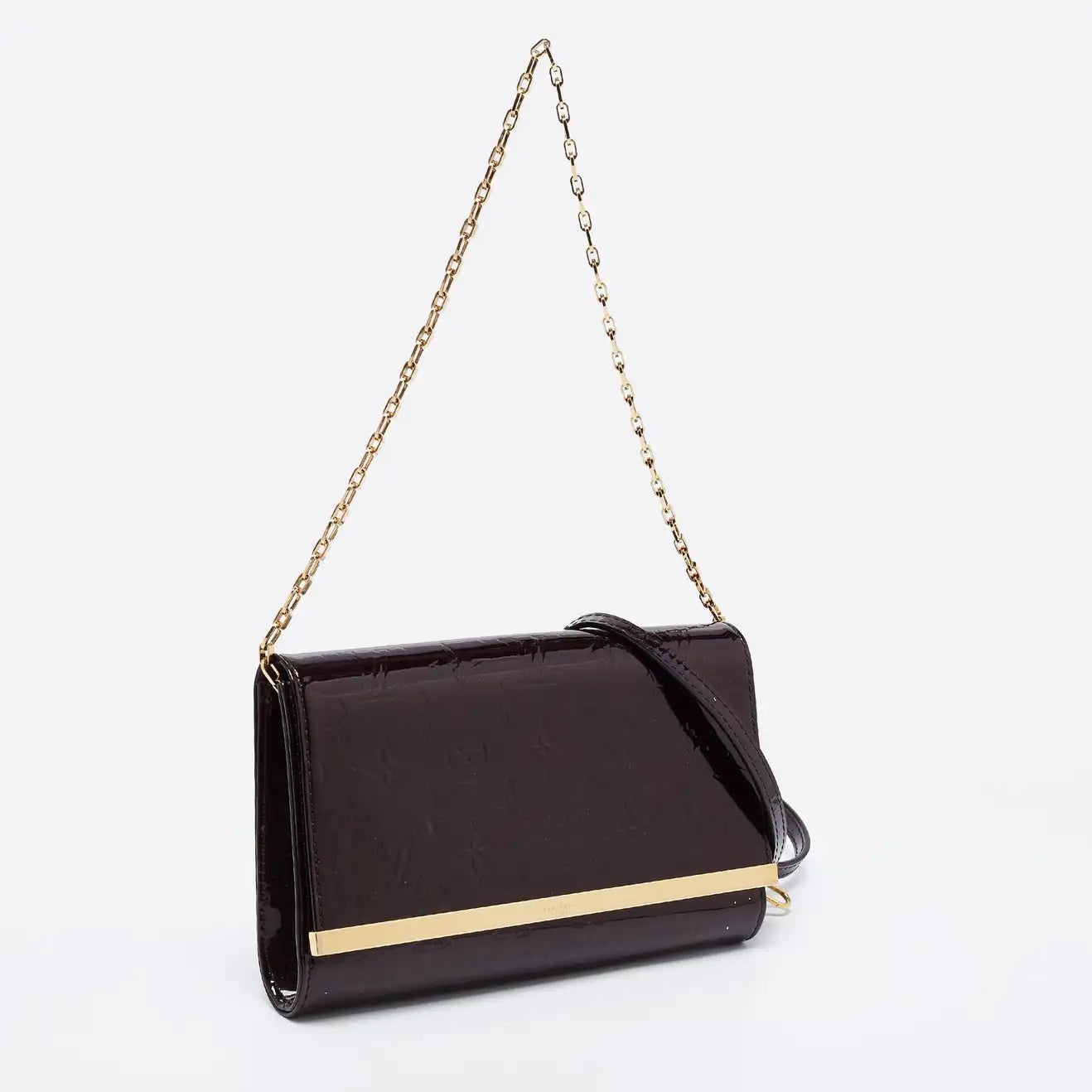 Louis Vuitton AMARANTE ANA Monogram Vernis Clutch Bag